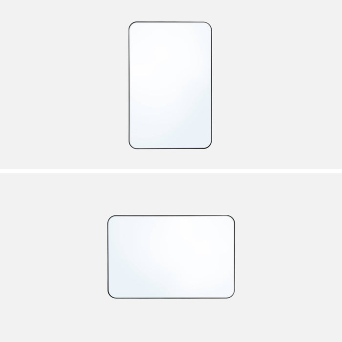 sweeek - Rechthoekige spiegel staal