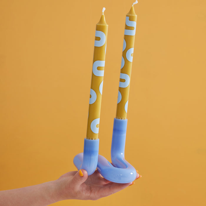 Studio About Wave Kandelaar - Milky Blue