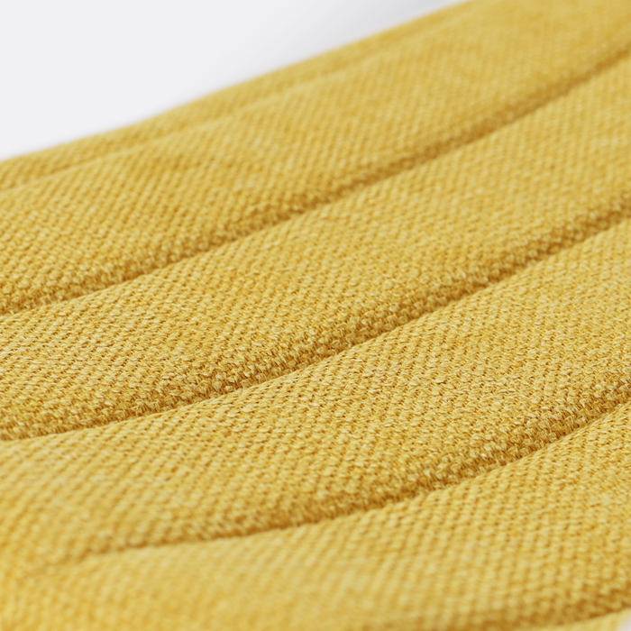 Nolon Nino-Liv Barkruk Wit - Okergeel Kussen - Zwart Frame - 65cm