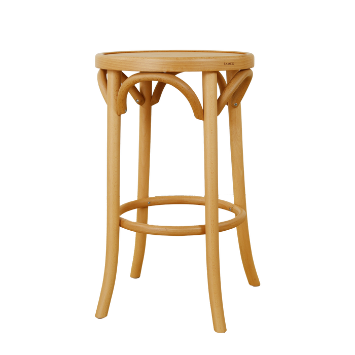 Fameg Diana houten barkruk naturel - 61 cm