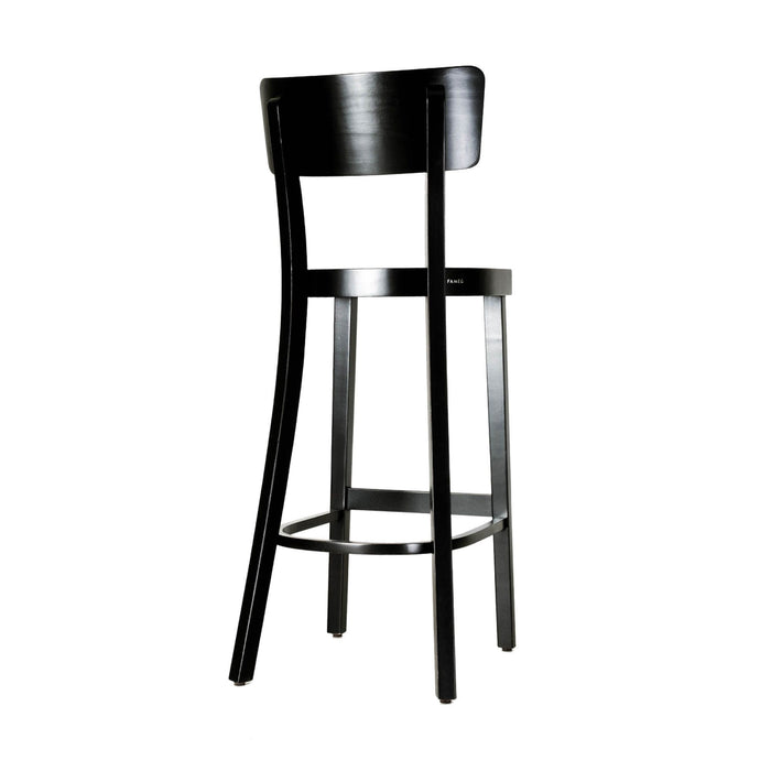 Fameg Felix houten barkruk zwart gebeitst - 75 cm