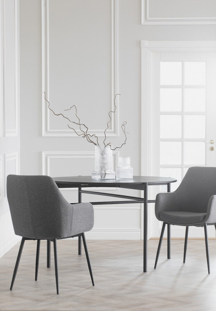 Rowico Home Skye Ronde Houten Eettafel Ø 120 cm - Zwart