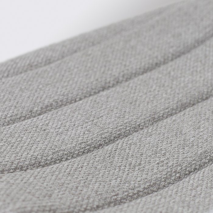 Nolon Nino-Liz Barkruk Wit - Lichtgrijs Kussen - Zwart Frame - 75 cm