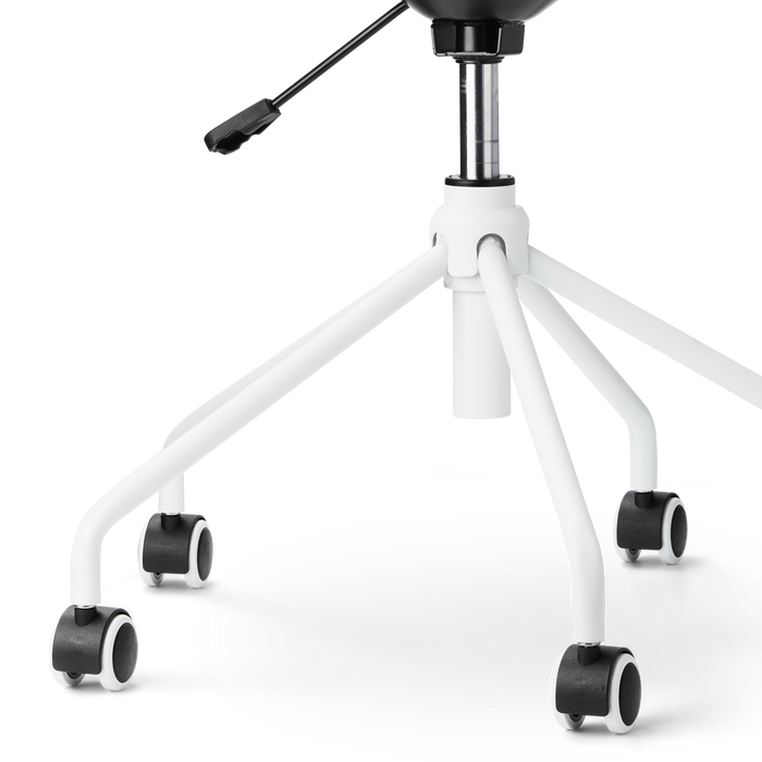 Nolon Nout-Liz Bureaustoel Wit - Okergeel Kussen - Wit Onderstel