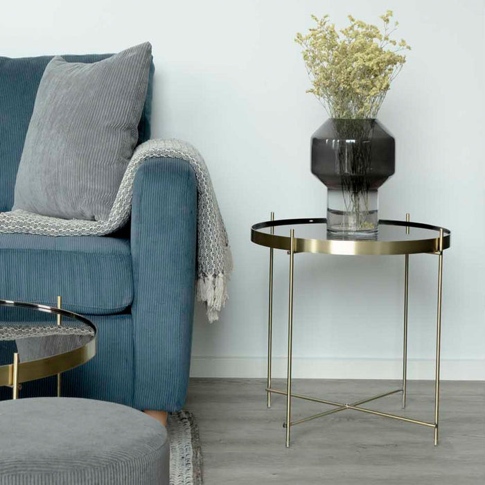 Artichok Annelot glazen vaas zwart - Ø 19,5 cm