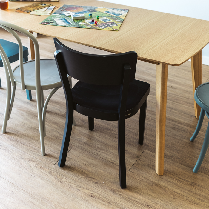 Fameg Fergus Houten Eetkamerstoel Zwart