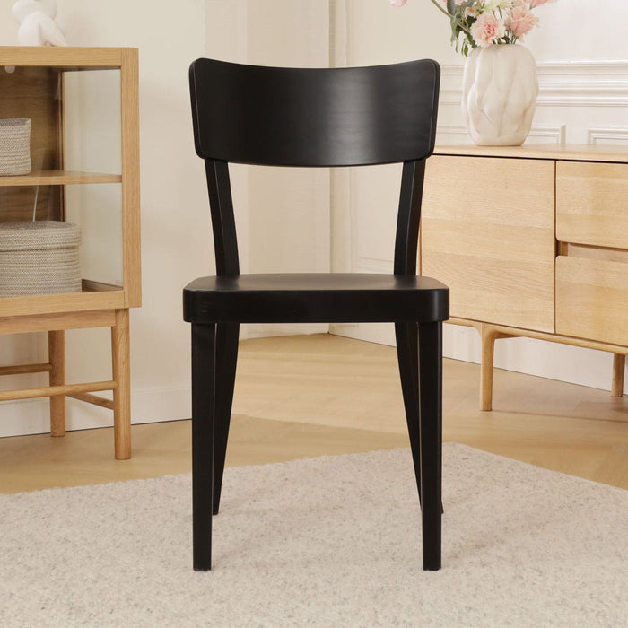 Fameg Fergus Houten Eetkamerstoel Zwart