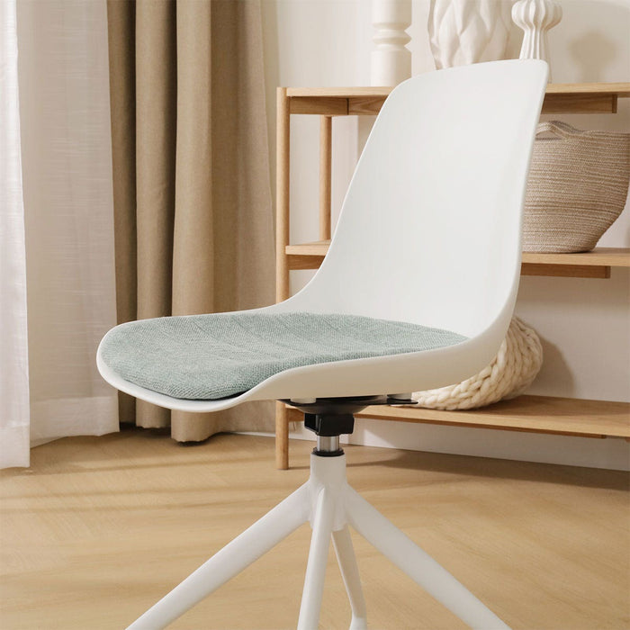 Nolon Nola-Liv Eetkamerstoel Wit - Zacht Groen - Draaibaar - Wit