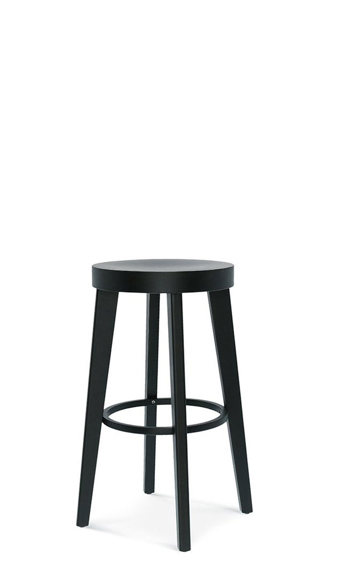 Fameg Fico houten barkruk zwart gebeitst - 75 cm