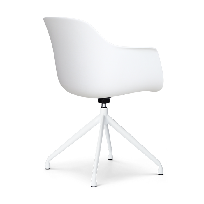 Nolon Nola-Liz Eetkamerstoel Wit - Terracotta - Draaibaar - Wit