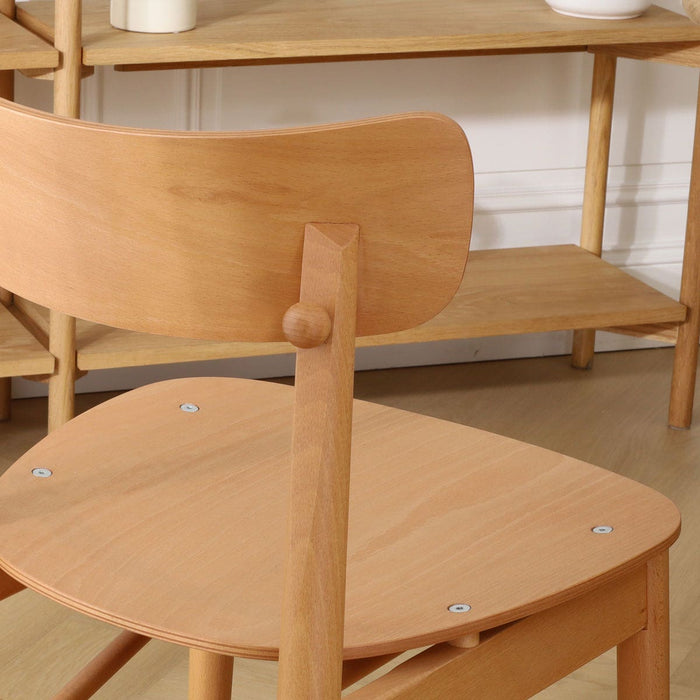 Fameg George Houten Eetkamerstoel Naturel