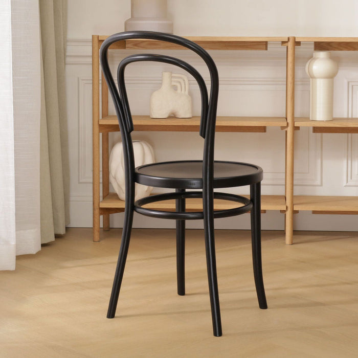 Fameg Vienna Thonet No.14 Houten Bistrostoel Zwart