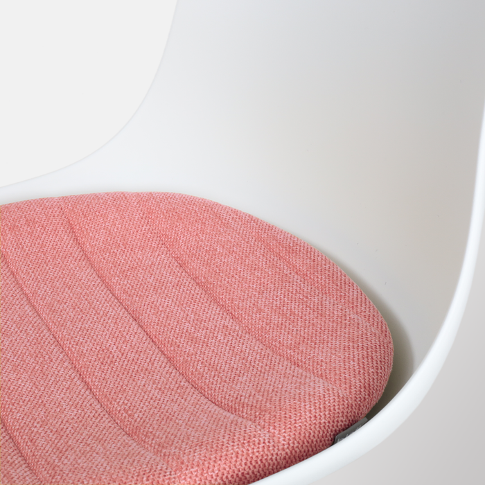 Nolon Nola-Liv Eetkamerstoel Wit - Terracotta - Draaibaar - Zwart