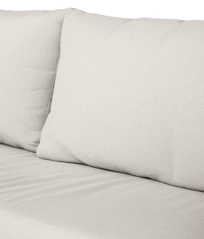 Lisomme Fien rotan tuinbank zand - Met zitkussens