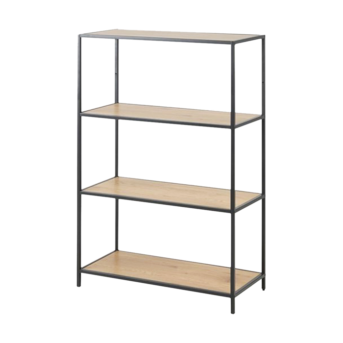 Lisomme Vic Staande Houten Boekenkast - B 77 cm - Naturel