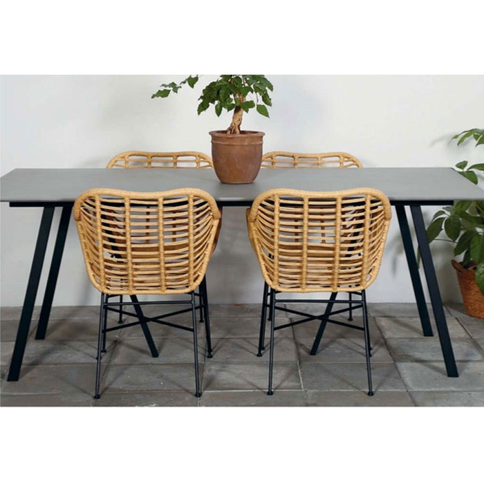 Lisomme Dax rotan tuinstoel naturel