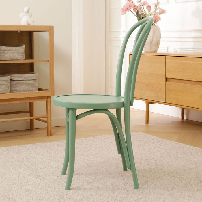 Fameg Vienna Thonet No.18 Houten Bistrostoel Lichtgroen