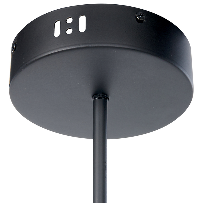 Beliani - BANDON - Hanglamp - Zwart - IJzer