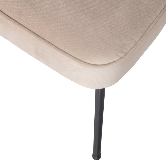 WOOOD Vogue Eetkamerstoelen - Fluweel - Khaki - Set van 6