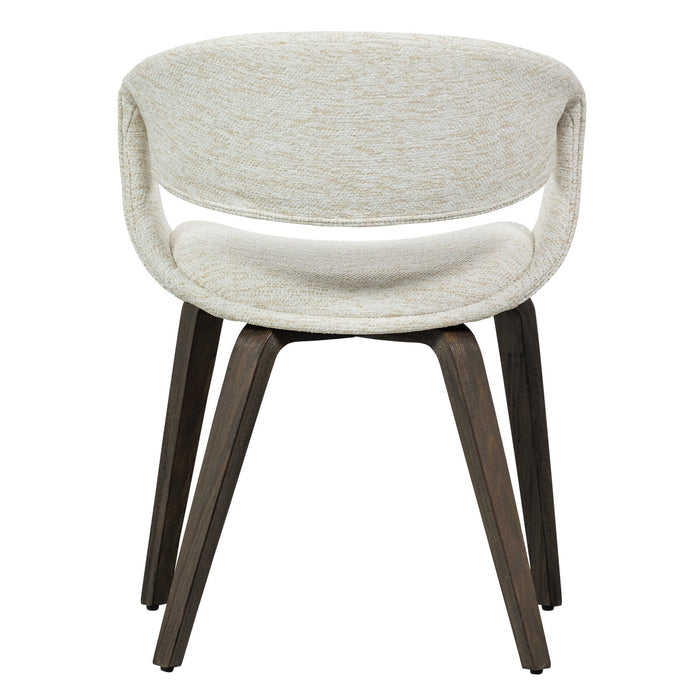 WOOOD Yossi Eetkamerstoelen Houten Bruine Poot - Naturel - Set van 6