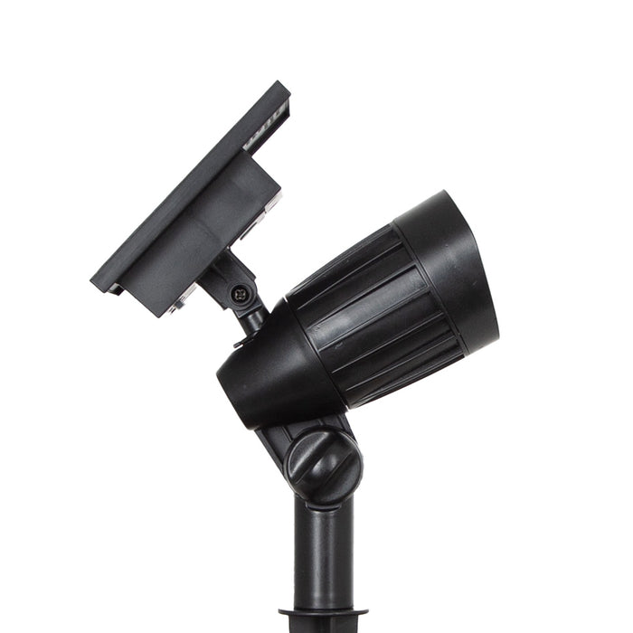 KS Verlichting Set 4 stuks LED Solar tuinspot zwart