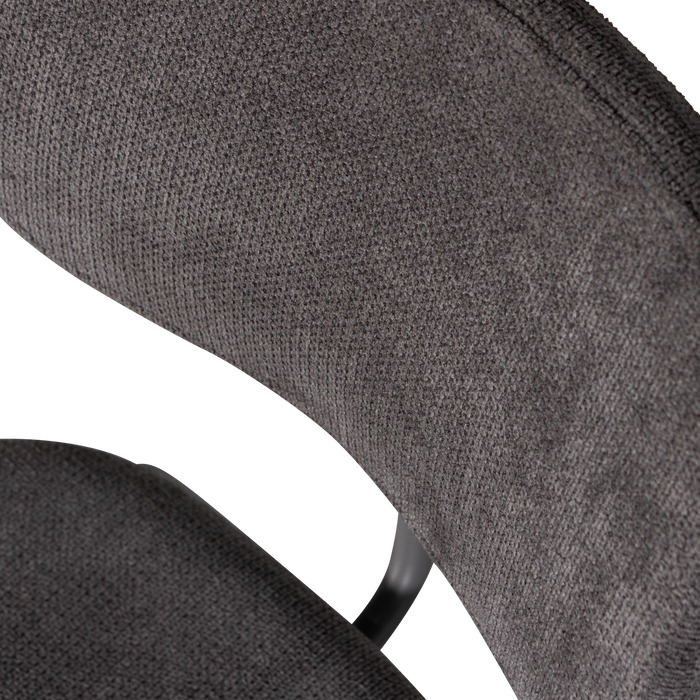 WOOOD Link Eetkamerstoelen - Polyester - Bruin|Grijs - Set van 6