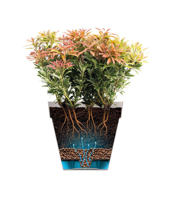 elho Loft Urban Rond Wielen 40 - Oker (Geel) - Ø 39 x H 35 cm - Ideaal