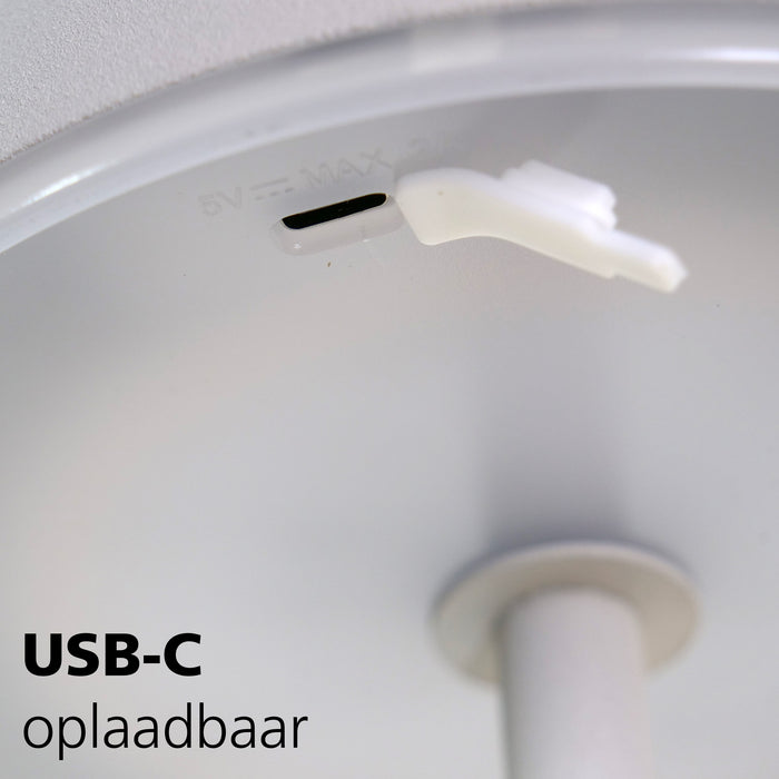 EGLO Mannera-L Staande lamp - USB-C - H 140 cm - Grijs