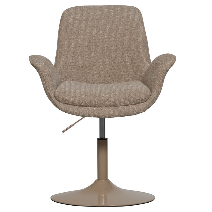 WOOOD Marten Eetkamerstoelen - Polyester - Zand - Set van 6