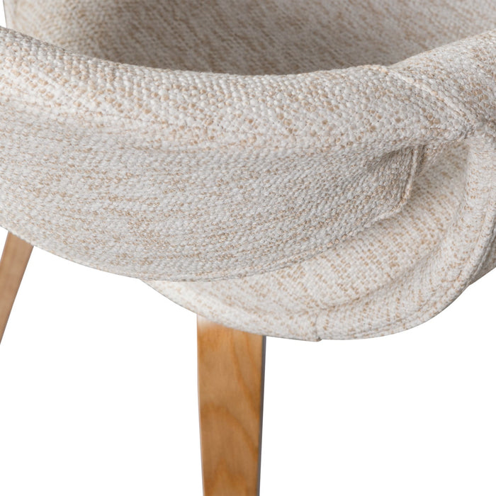 WOOOD Yossi Eetkamerstoelen Houten Naturel Poot - Naturel - Set van 6