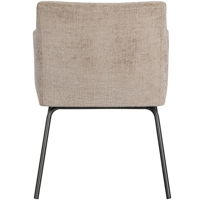 WOOOD Kam Eetkamerstoelen - Polyester - Zand - Set van 6