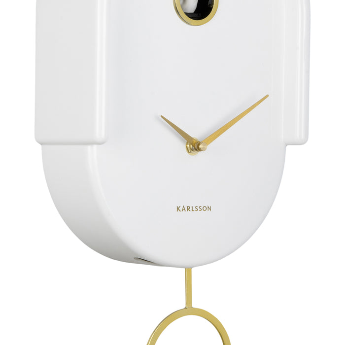 Karlsson - Wandklok Tweet - Wit