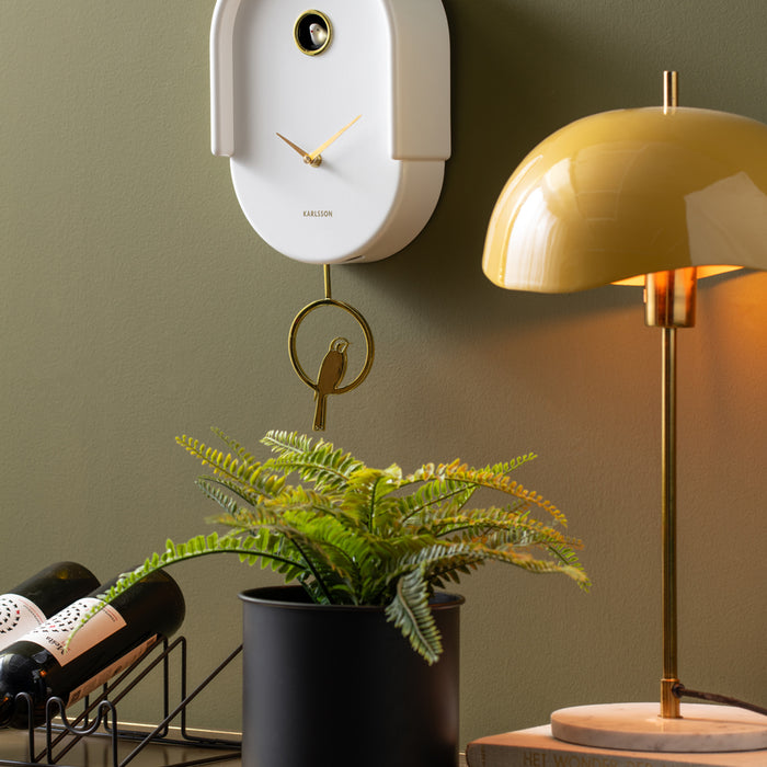 Karlsson - Wandklok Tweet - Wit