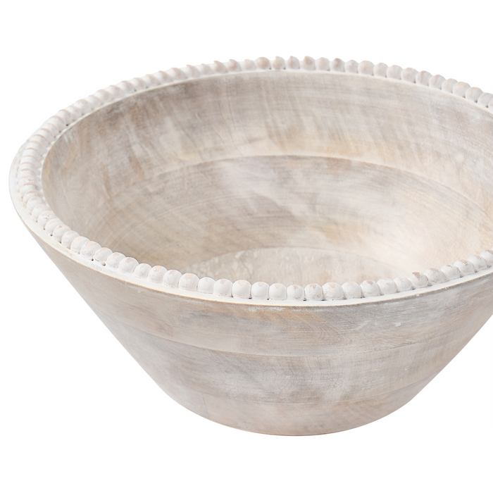 Beliani - TANTA - Set van 3 schalen - Lichtbruin - Mangohout