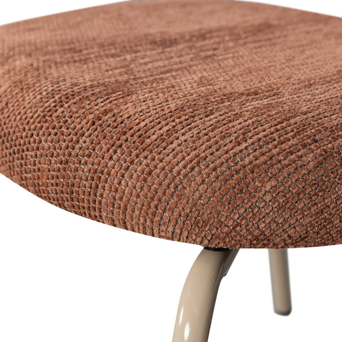 WOOOD Travis Eetkamerstoelen - Polyester - Bruin - Set van 6