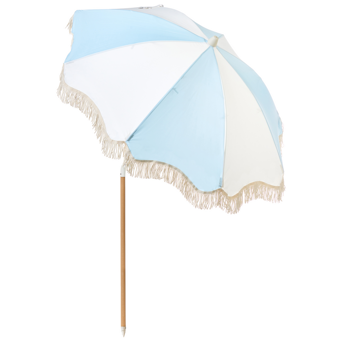 Beliani - MONDELLO - Tuinparasol - Lichtblauw - Polyester