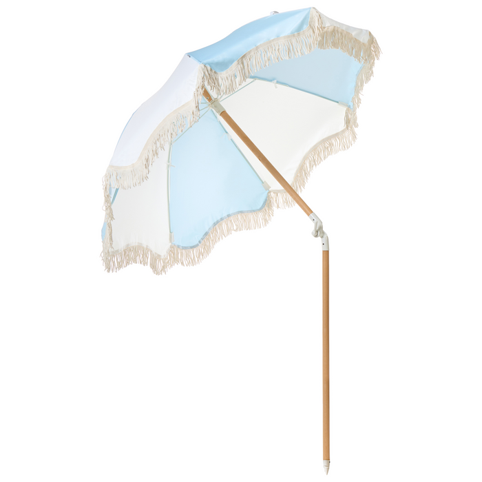 Beliani - MONDELLO - Tuinparasol - Lichtblauw - Polyester