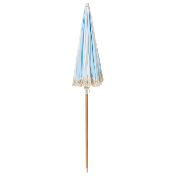 Beliani - MONDELLO - Tuinparasol - Lichtblauw - Polyester