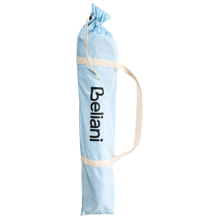 Beliani - MONDELLO - Tuinparasol - Lichtblauw - Polyester