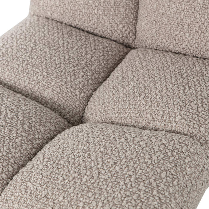 WOOOD Vinny Draaistoelen - Bouclé - Zand - Set van 6