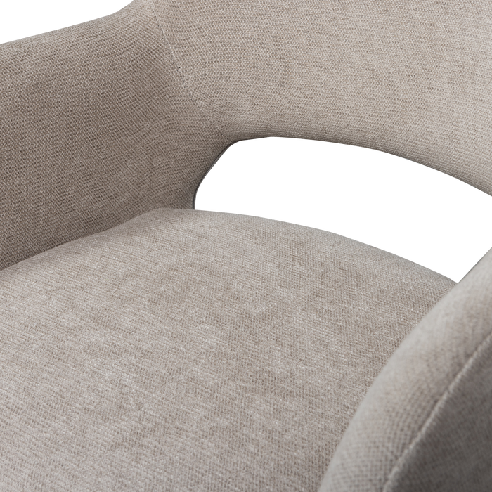 WOOOD Jenny Eetkamerstoelen - Polyester - Naturel - Set van 6