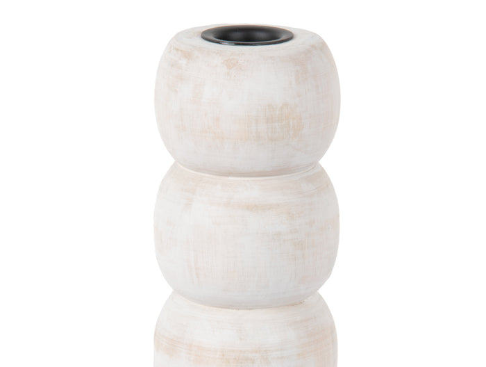 Present Time - Kandelaar Modelar Large - White wash