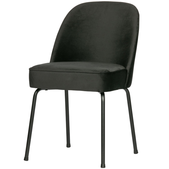 WOOOD Vogue Eetkamerstoelen - Fluweel Zwart - Set van 6