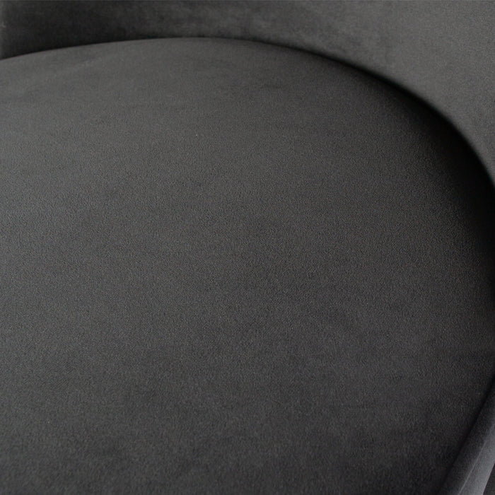 WOOOD Vogue Eetkamerstoelen - Fluweel Zwart - Set van 6