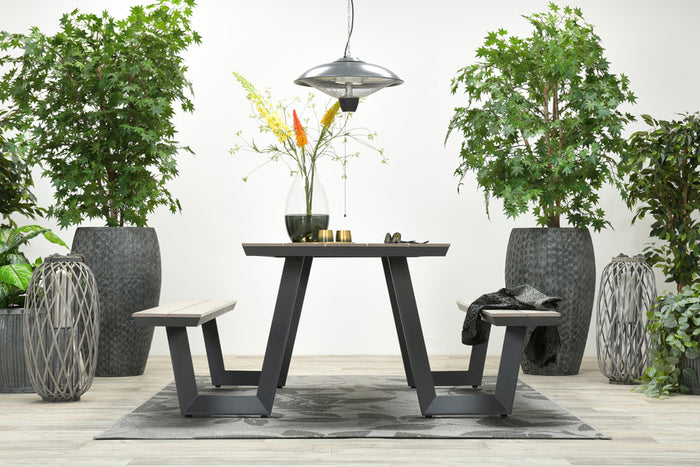 Garden Impressions Bell picknickset 200 x 178 cm. - Carbon black