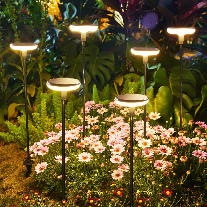 KS Verlichting 4x Sunflower Solar Tuinlamp Zwart