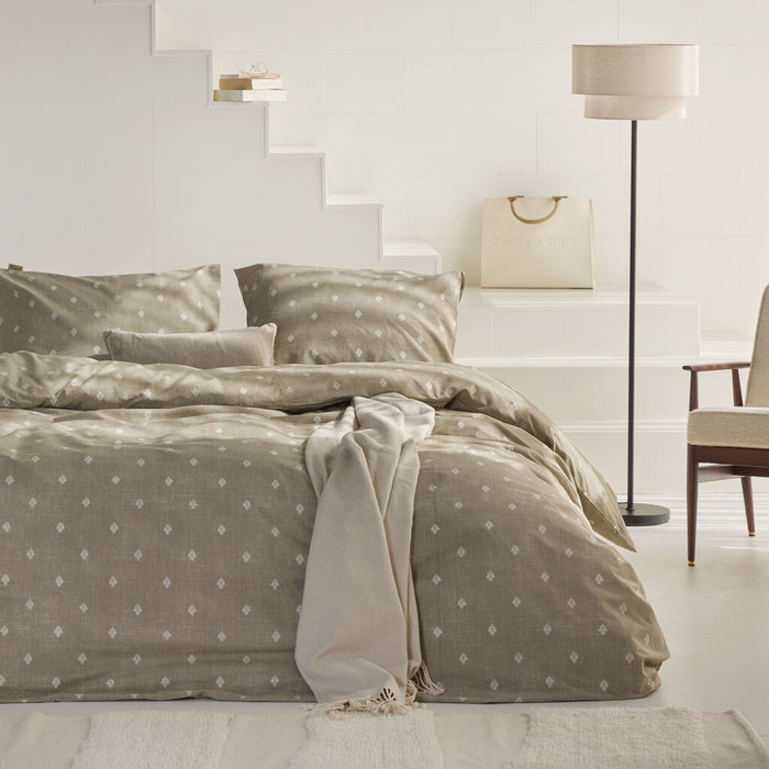 Walra - Dekbedovertrek Remade Rustic GraCe - 200x220 - Taupe