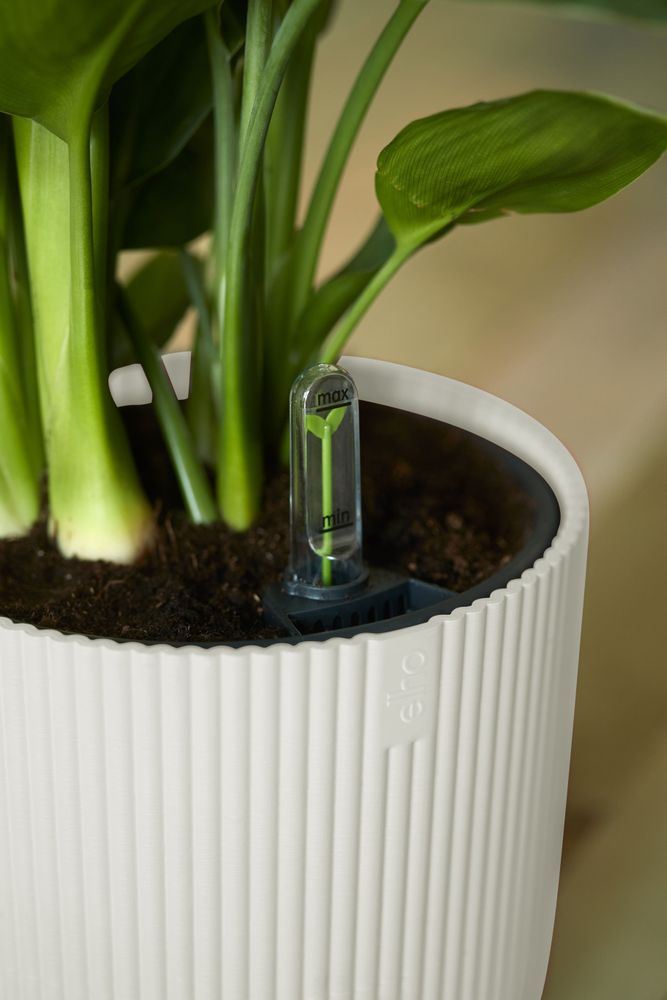 elho Vibes Fold Rond 18 - Zijdewit (Wit) - Ø 18 x H 17 cm - Ideaal