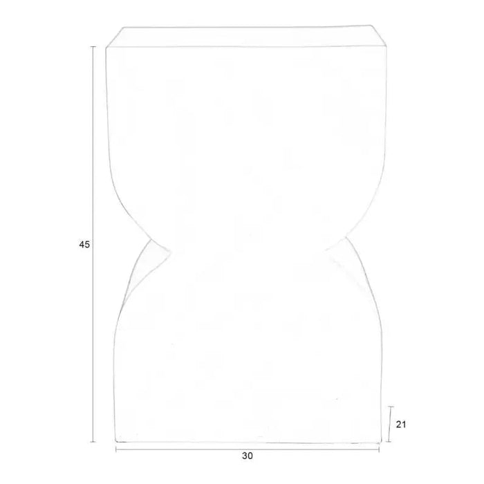 Zuiver Cones Krukje| Bijzettafeltje Shiny Brown - Bruin