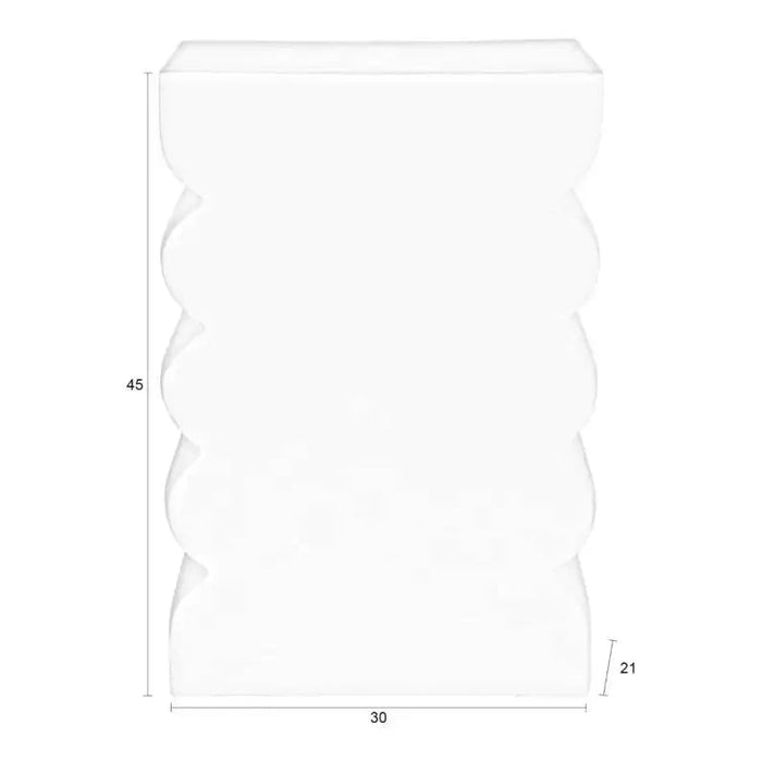 Zuiver Curves Krukje| Bijzettafeltje Shiny Brown - Bruin